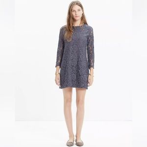 Madewell Lace Long-Sleeve Shift Dress
